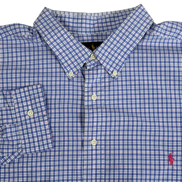 Ralph Lauren Other - Ralph Lauren Tattersall Check Button Down Shirt Plaid Long Sleeve OCBD Mens 3XB